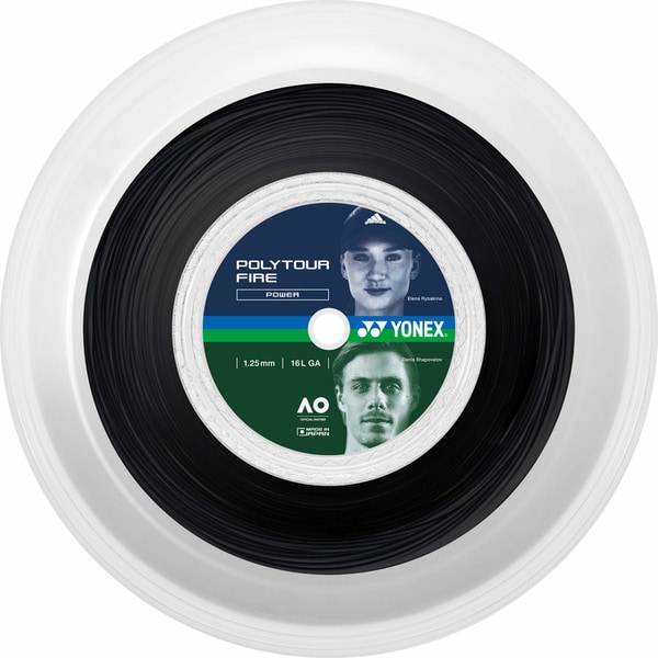 ヨネックス テニス ストリング ポリツアー ファイア 125 PTF125R2-007 ブラック  YONEX