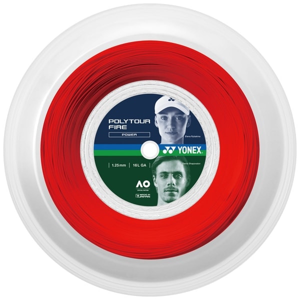 ヨネックス テニス ストリング ポリツアー ファイア 130 PTF130R2-001 レッド  YONEX