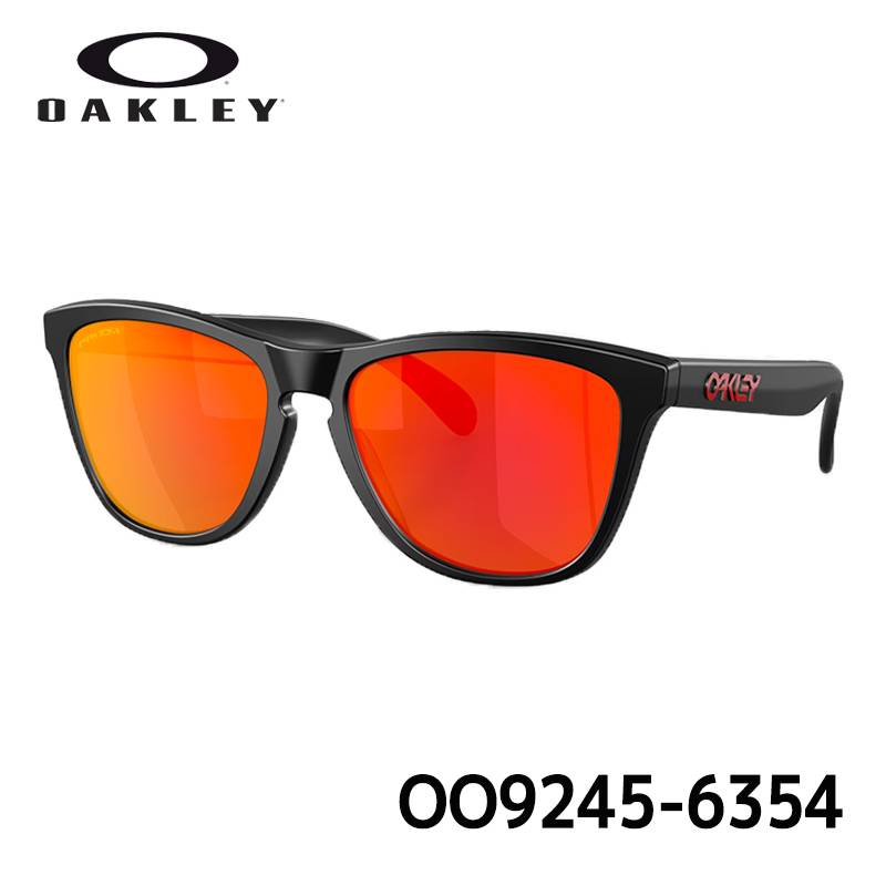オークリー サングラス フロッグスキンOAKLEY FROGSKINS (A) OO9245-6354 MATTE BLACK/PRIZM RUBY  [日本正規品]