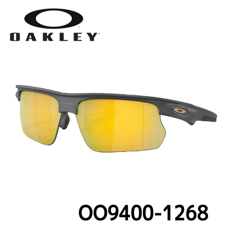オークリー サングラス バイスフィエラOAKLEY BISPHAERA OO9400-1268 MATTE CARBON/PRIZM 24K POLARIZED [日本正規品]