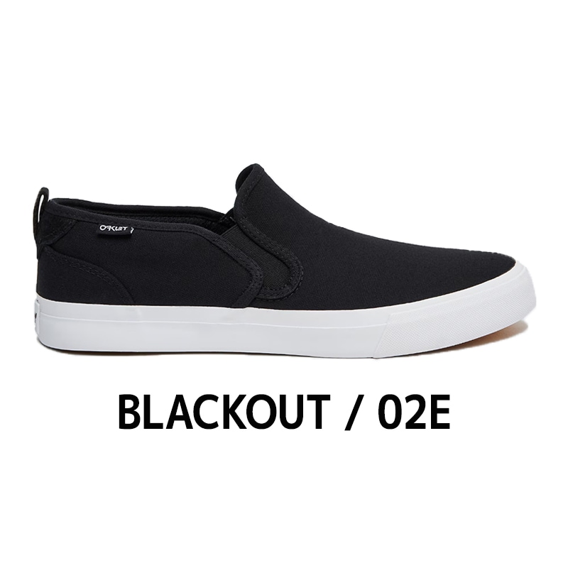 オークリー クラシック スリッポンブラックOAKLEY B1B CLASSIC SLIP ON 9.5インチ(27.5cm) BLACKOUT/02E FOF100152 スニーカー