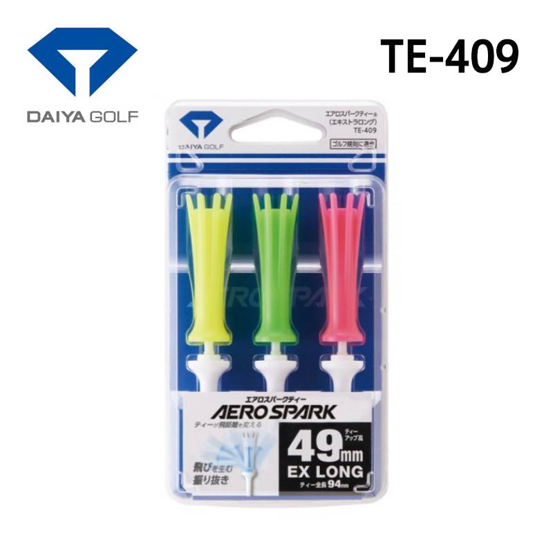 ダイヤゴルフ エアロスパークティーエキストラロング 3本入 TE-409DAIYA GOLF AERO SOARK 全長94mm クリア 首振り機能 振り抜き