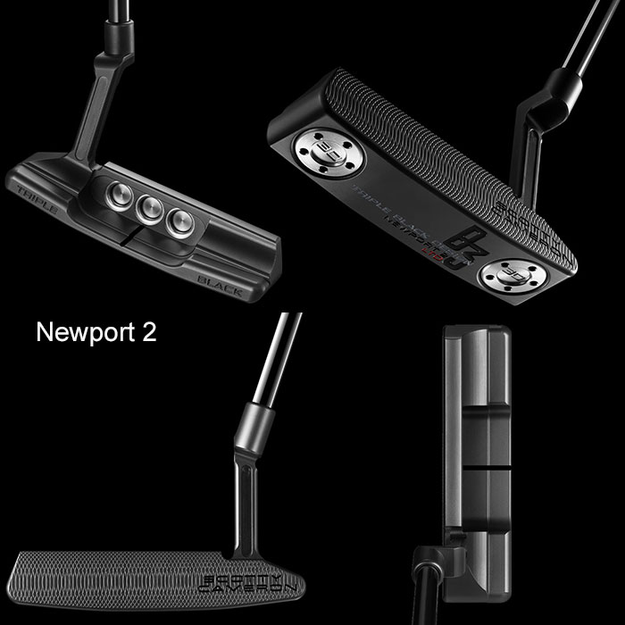 【2024年 限定品・即納】Scotty Cameron B3 Triple Black Limited Putter Newport 2/Long Neck/Catalina/SantaFe スコッティーキャメロン トリプルブラック USA直輸入