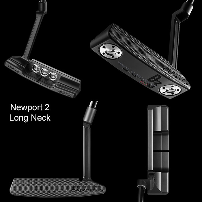 【2024年 限定品・即納】Scotty Cameron B3 Triple Black Limited Putter Newport 2/Long Neck/Catalina/SantaFe スコッティーキャメロン トリプルブラック USA直輸入