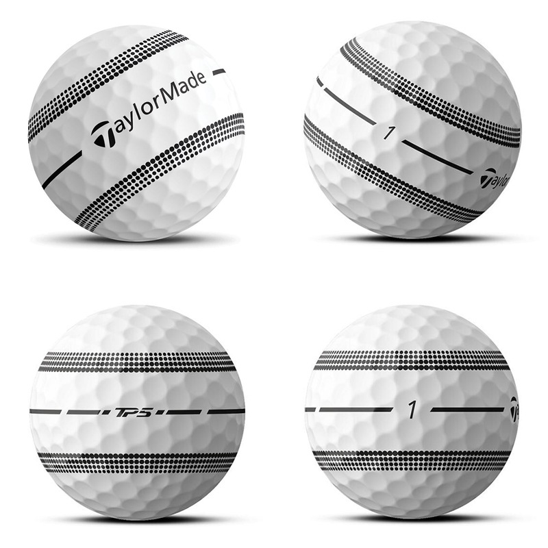 テーラーメイド TP-5 STRIPE ゴルフボール ホワイト 1ダース（12個入り）2024年モデル 日本正規品 ティーピーファイブ ストライプ TailorMade TP5 M1800201