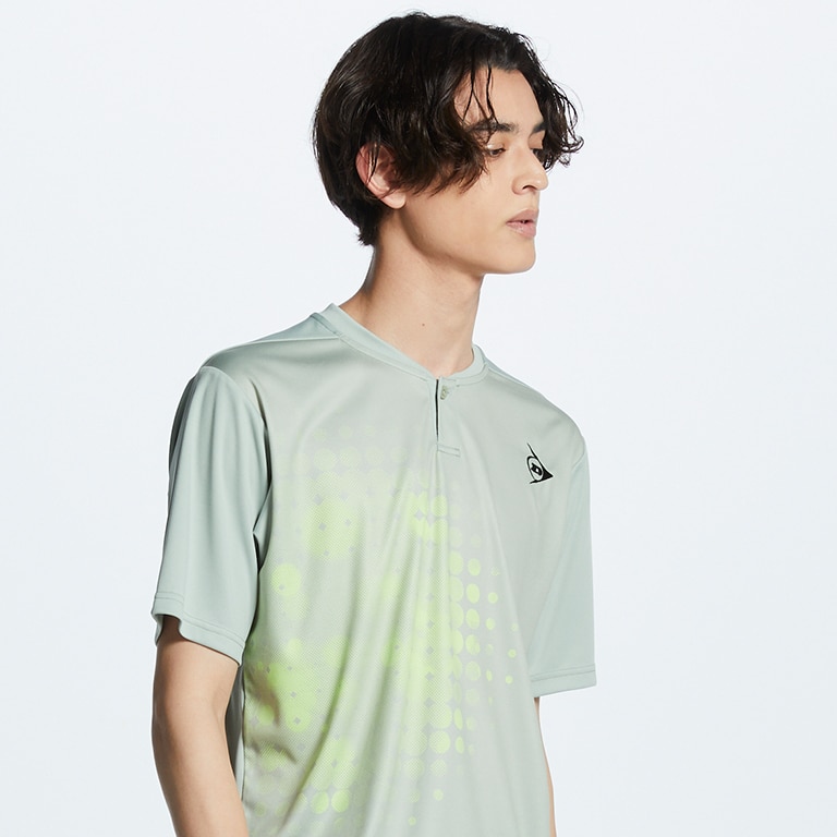 ダンロップ UNISEX GAME SHIRT DAP-1341 ゲームシャツ オリーブ テニス