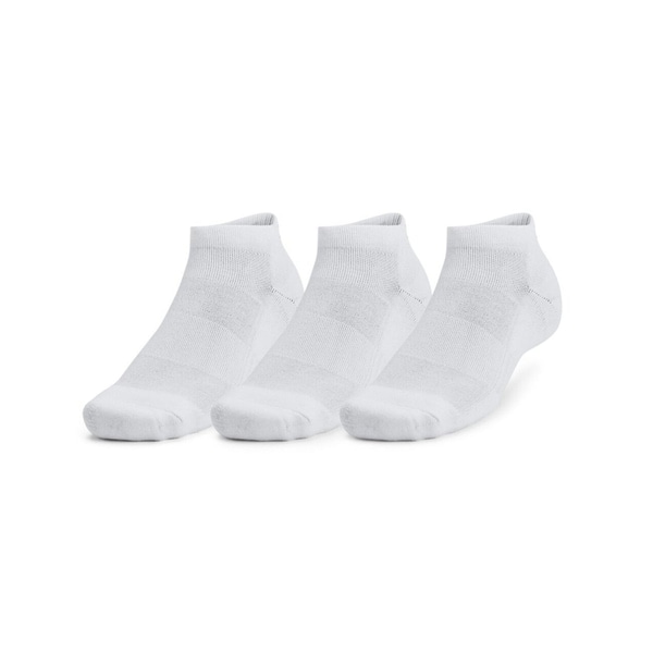 アンダーアーマー UAトレーニング コットン ローカット ソックス (3足セット) 1386312-100 White/White/Black ユニ 男女兼用 トレーニング UNDER ARMOUR