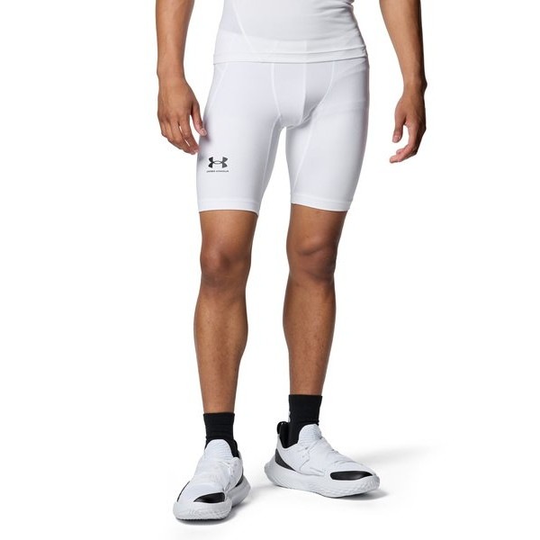 アンダーアーマー UAヒートギア コンプレッション ショーツ 1371948-100 White メンズ バスケットボール UNDER ARMOUR