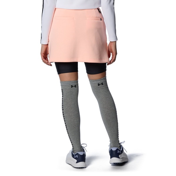 アンダーアーマー UAソフトニット 2イン1 スカート 1384973-845 Peach Frost/Black ウィメンズ レディース ゴルフ UNDER ARMOUR
