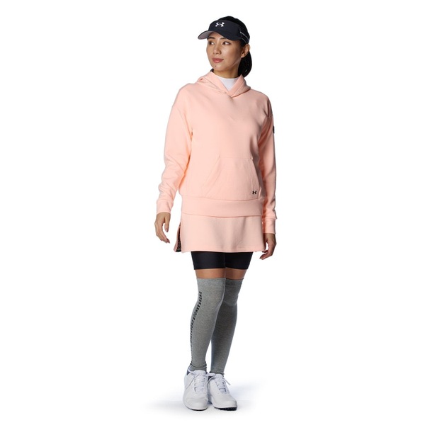 アンダーアーマー UAソフトニット 2イン1 スカート 1384973-845 Peach Frost/Black ウィメンズ レディース ゴルフ UNDER ARMOUR