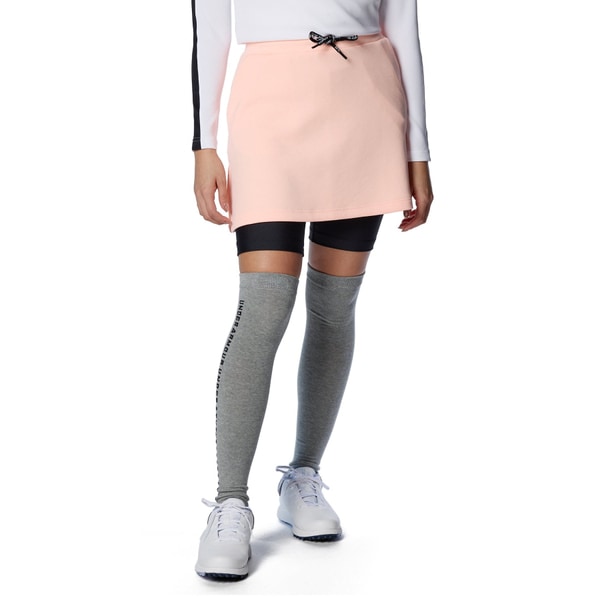 アンダーアーマー UAソフトニット 2イン1 スカート 1384973-845 Peach Frost/Black ウィメンズ レディース ゴルフ UNDER ARMOUR