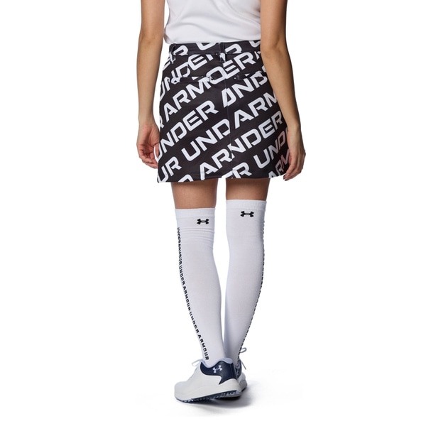 アンダーアーマー UAニット プリント スカート 1384974-001 Black/White/White ウィメンズ レディース ゴルフ UNDER ARMOUR