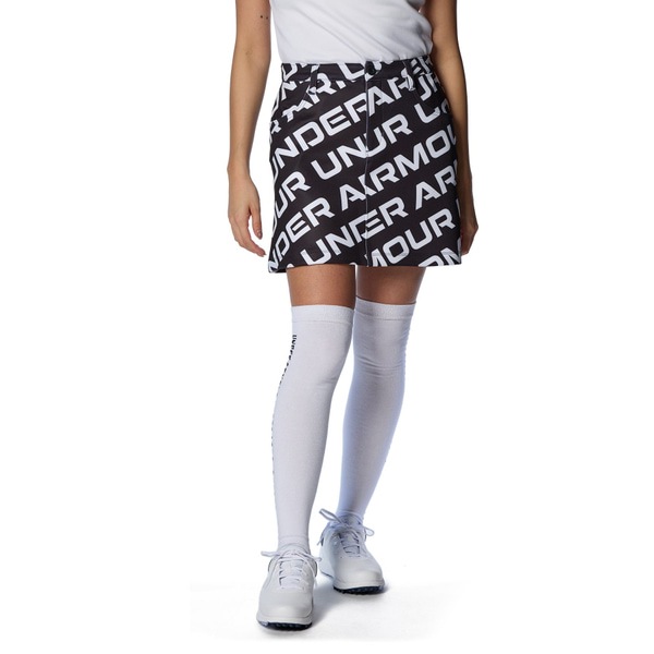 アンダーアーマー UAニット プリント スカート 1384974-001 Black/White/White ウィメンズ レディース ゴルフ UNDER ARMOUR