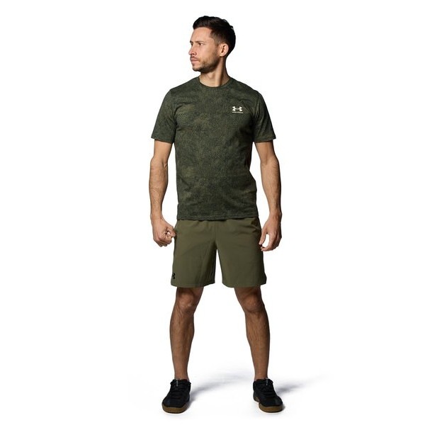 アンダーアーマー UAウーブン 7インチ ショーツ 1384809-390 Marine OD Green メンズ トレーニング UNDER ARMOUR