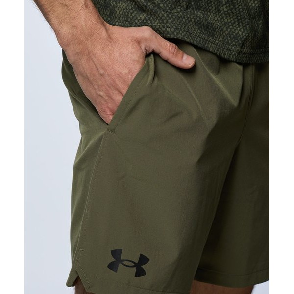 アンダーアーマー UAウーブン 7インチ ショーツ 1384809-390 Marine OD Green メンズ トレーニング UNDER ARMOUR