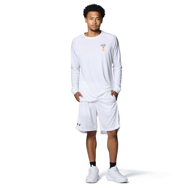 アンダーアーマー UAベースライン メッシュショーツ 1388809-100 White メンズ バスケットボール UNDER ARMOUR