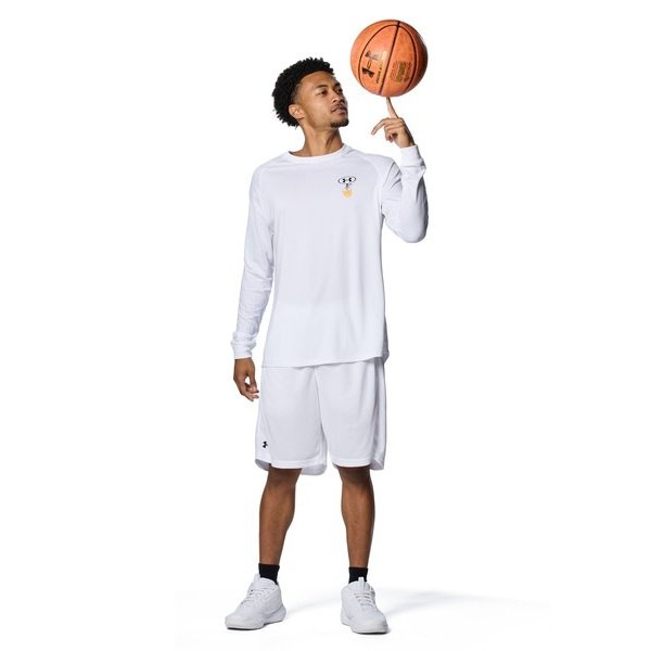 アンダーアーマー UAベースライン メッシュショーツ 1388809-100 White メンズ バスケットボール UNDER ARMOUR