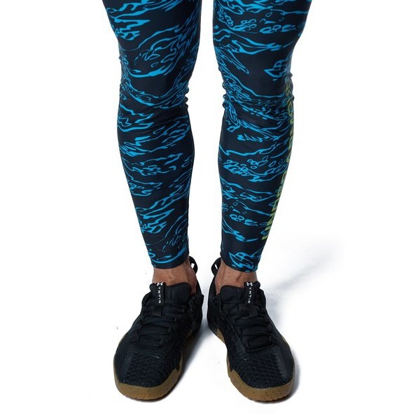 アンダーアーマー UAヒートギアアーマー ノベルティ レギンス 1388214-002 Black/Morph Green メンズ トレーニング UNDER ARMOUR