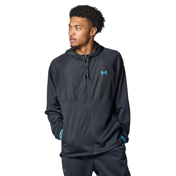 アンダーアーマー UAアーマーフリース マックス フルジップ フーディー 1388224-001 Black メンズ トレーニング UNDER ARMOUR
