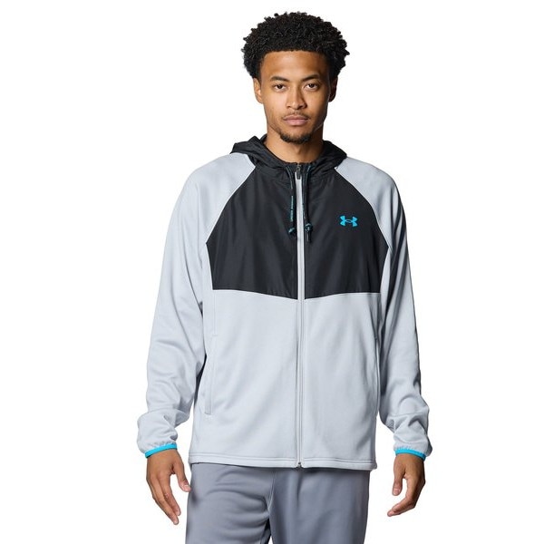 アンダーアーマー UAアーマーフリース マックス フルジップ フーディー 1388224-011 Mod Gray メンズ トレーニング UNDER ARMOUR