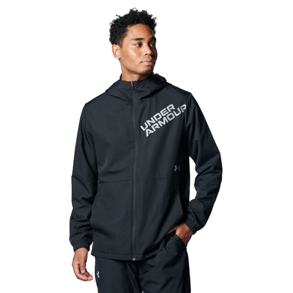 アンダーアーマー UAトリコット ラインド ウーブン ジャケット 1388237-001 Black メンズ トレーニング UNDER ARMOUR