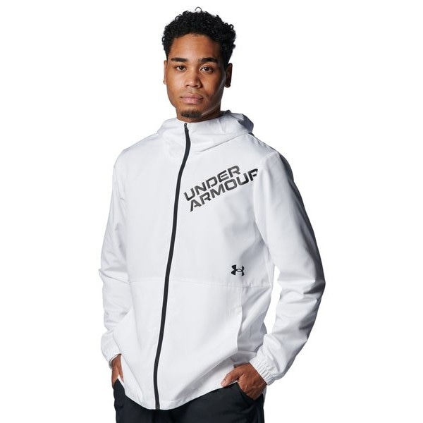 アンダーアーマー UAトリコット ラインド ウーブン ジャケット 1388237-100 White メンズ トレーニング UNDER ARMOUR