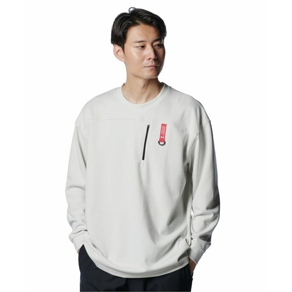 アンダーアーマー UAオーバーサイズド ロングスリーブ Tシャツ 1388251-114 White Quartz メンズ トレーニング UNDER ARMOUR