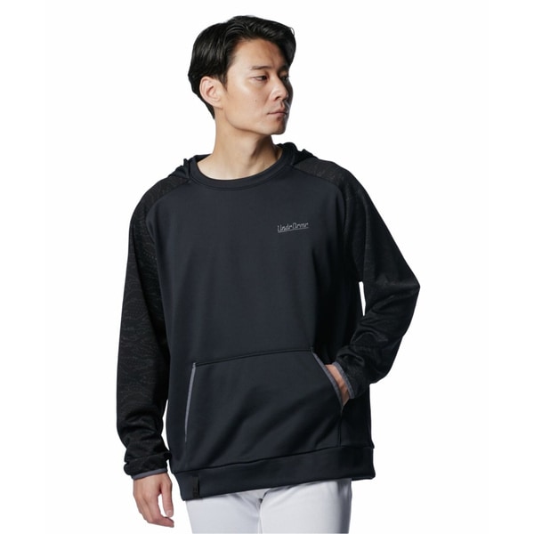 アンダーアーマー UAヤード アーマーフリース フーディー 1388401-001 Black/Black/Castlerock メンズ ベースボール UNDER ARMOUR
