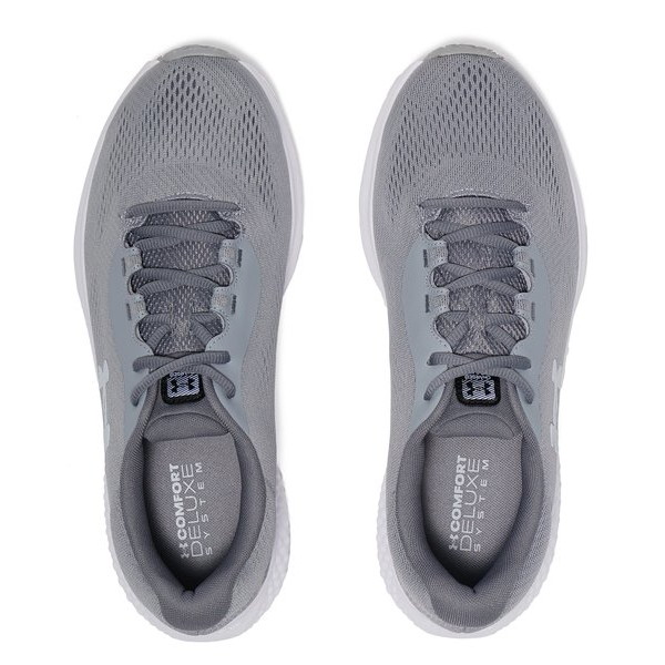アンダーアーマー UAチャージド ローグ4 エクストラワイド 3027004-101 Steel/White/Black メンズ ランニング UNDER ARMOUR