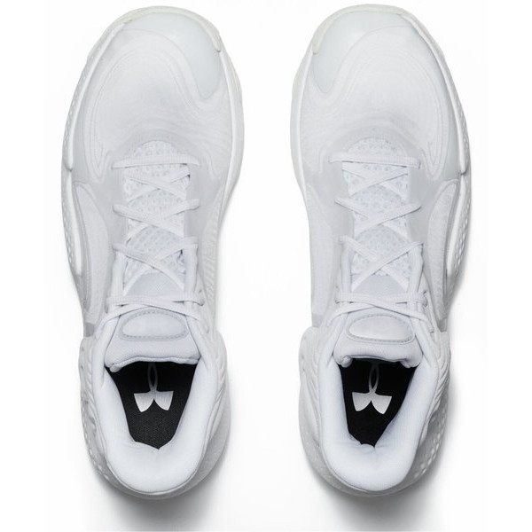 アンダーアーマー UAスポーン6 ミッド 3027647-102 White/Distant Gray ユニ 男女兼用 バスケットボール UNDER ARMOUR