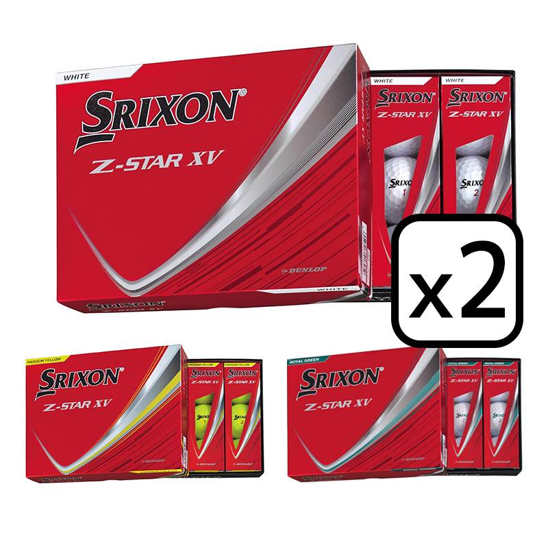 【2025年1月17日】 SRIXON Z-STAR XV ゴルフボール   2025 スリクソン ゼットスター XV ボール 2ダースセット（12個入りｘ2）日本正規品【先行予約】 