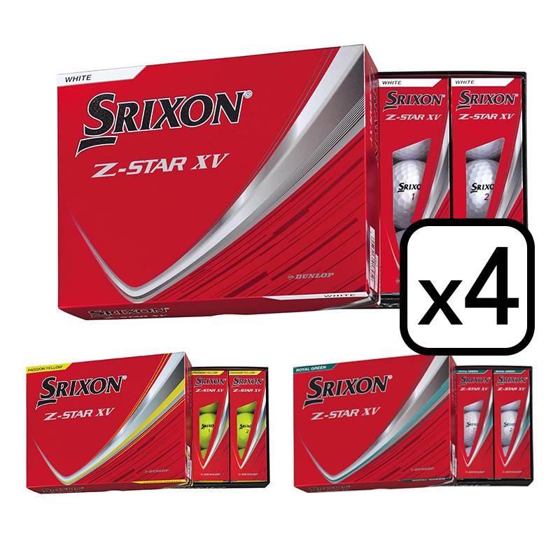 【2025年1月17日】 SRIXON Z-STAR XV ゴルフボール   2025 スリクソン ゼットスター XV ボール 4ダースセット（12個入りｘ4）日本正規品【先行予約】 