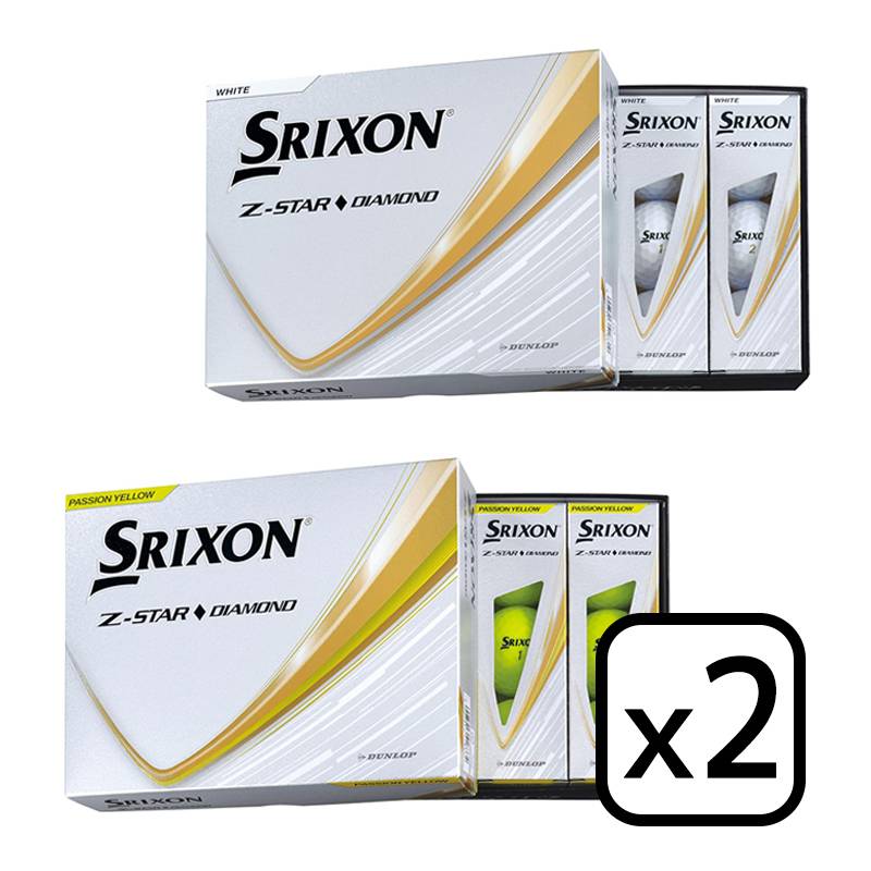 【2025年1月17日】 SRIXON Z-STAR DIAMOND ゴルフボール   2025 スリクソン ゼットスター ダイヤモンド ボール 2ダース（12個入りｘ2）日本正規品【先行予約】 