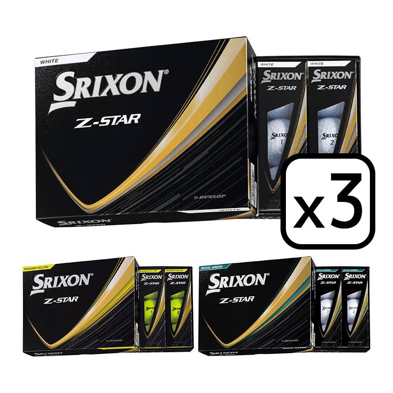 【2025年1月17日】 SRIXON Z-STAR ゴルフボール   2025 スリクソン ゼットスター ボール 3ダースセット（12個入りｘ3）日本正規品【先行予約】 