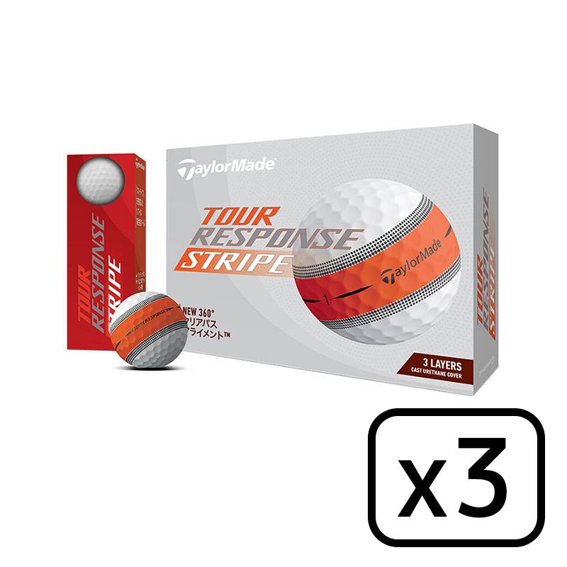 【3ダースセット】TaylorMade TOUR RESPONSE ORG ゴルフボール  2024 テーラーメイド ツアーレスポンス オレンジ（12個入りｘ3）日本正規品