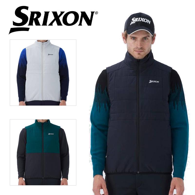 スリクソン ヒートナビ 中綿アウターベスト RG4FVE02M HEAT NAVI ストレッチ メンズ ゴルフウェア SRIXON