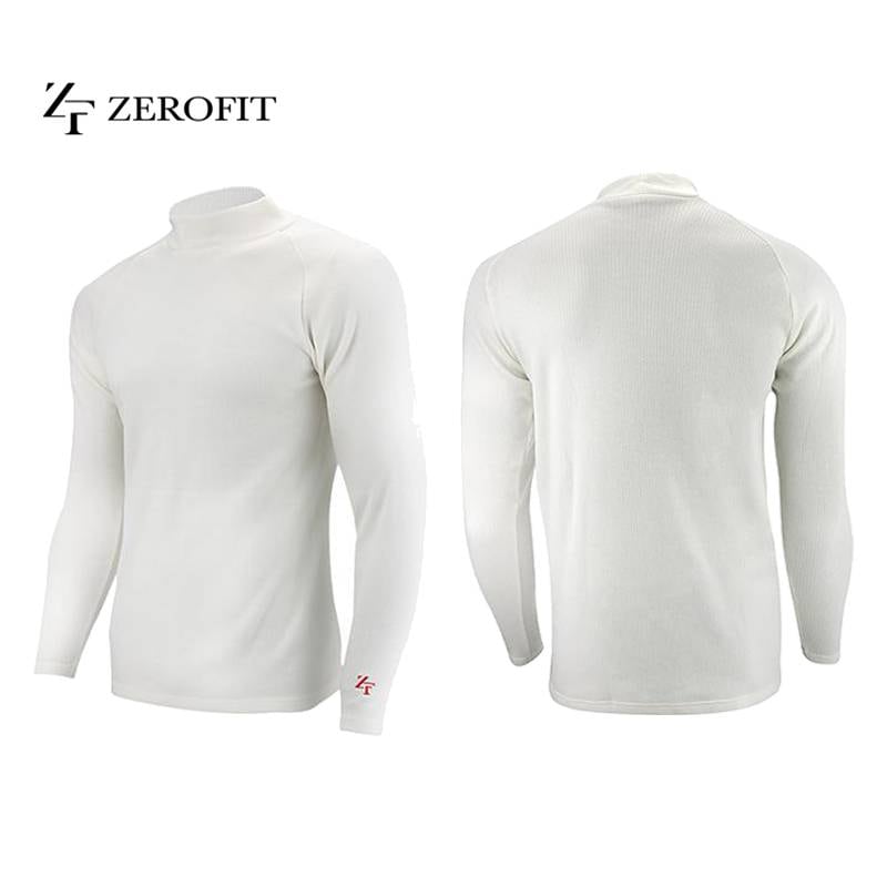 イオンスポーツ ゼロフィット ヒートラブライト モックネック ホワイト EONSPORTS ZEROFIT HEATRUB LIGHT 速暖 抗菌防臭