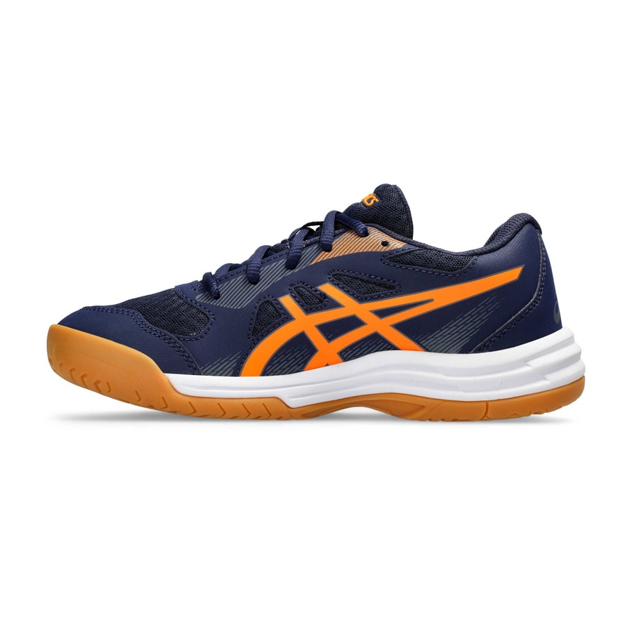 アシックス シューズ UPCOURT 5 GS PEACOAT/SHOCKING ORANGE 1074A039-404アップコート バレーボール ジュニア キッズ ASICS