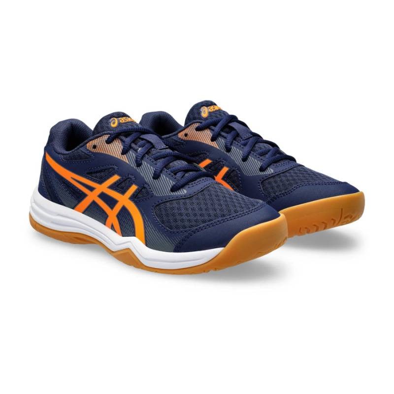 アシックス シューズ UPCOURT 5 GS PEACOAT/SHOCKING ORANGE 1074A039-404アップコート バレーボール ジュニア キッズ ASICS