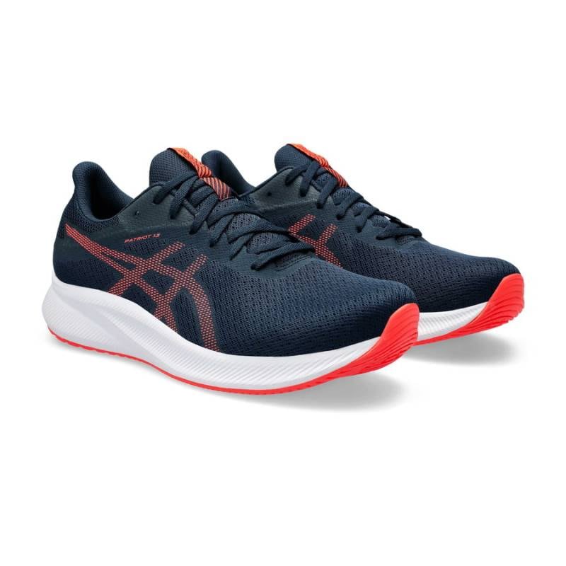 アシックス シューズ PATRIOT 13 FRENCH BLUE/SUNRISE RED 1011B567-408パトリオット ランニング メンズ ASICS