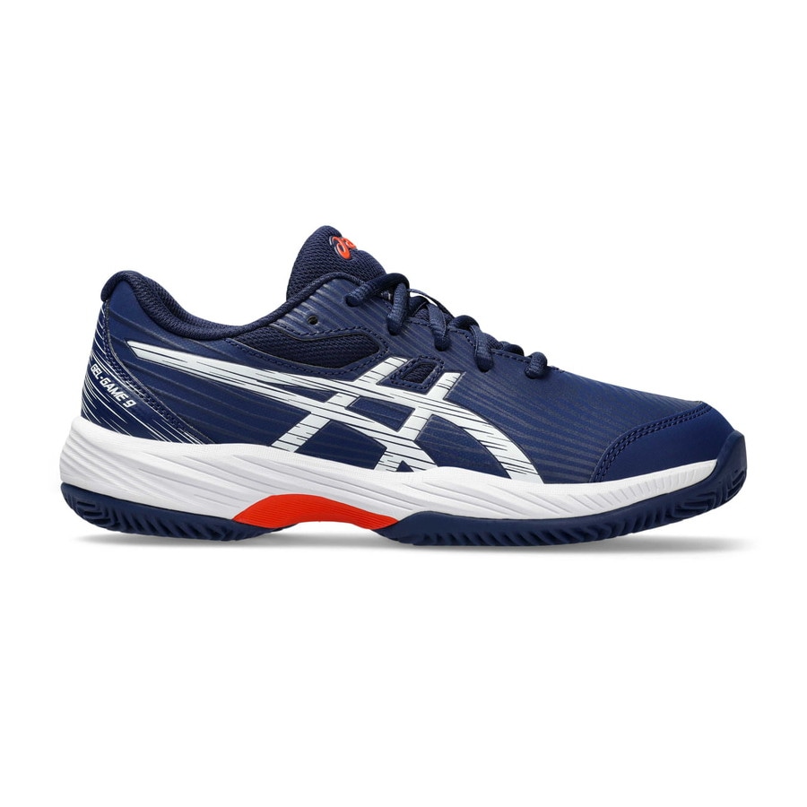 アシックス シューズ GEL-GAME 9 GS CLAY/OC BLUE EXPANSE/WHITE 1044A057-403ゲルゲーム テニス ジュニア キッズ ASICS