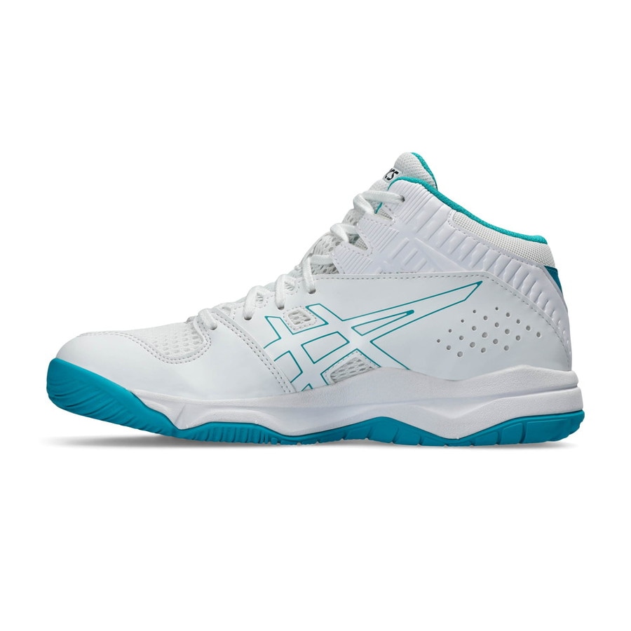 アシックス シューズ DUNKSHOT MB 9 WHITE/LAGOON 1064A006-109ダンクショット バスケットボール ジュニア キッズ ASICS