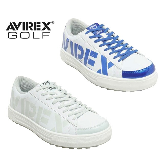 【在庫あり・即納！】AVIREX GOLF SHOESアヴィレックス ゴルフシューズメンズ スパイクレス ゴルフシューズ 3E スニーカータイプAVG2F-SH1  日本正規品