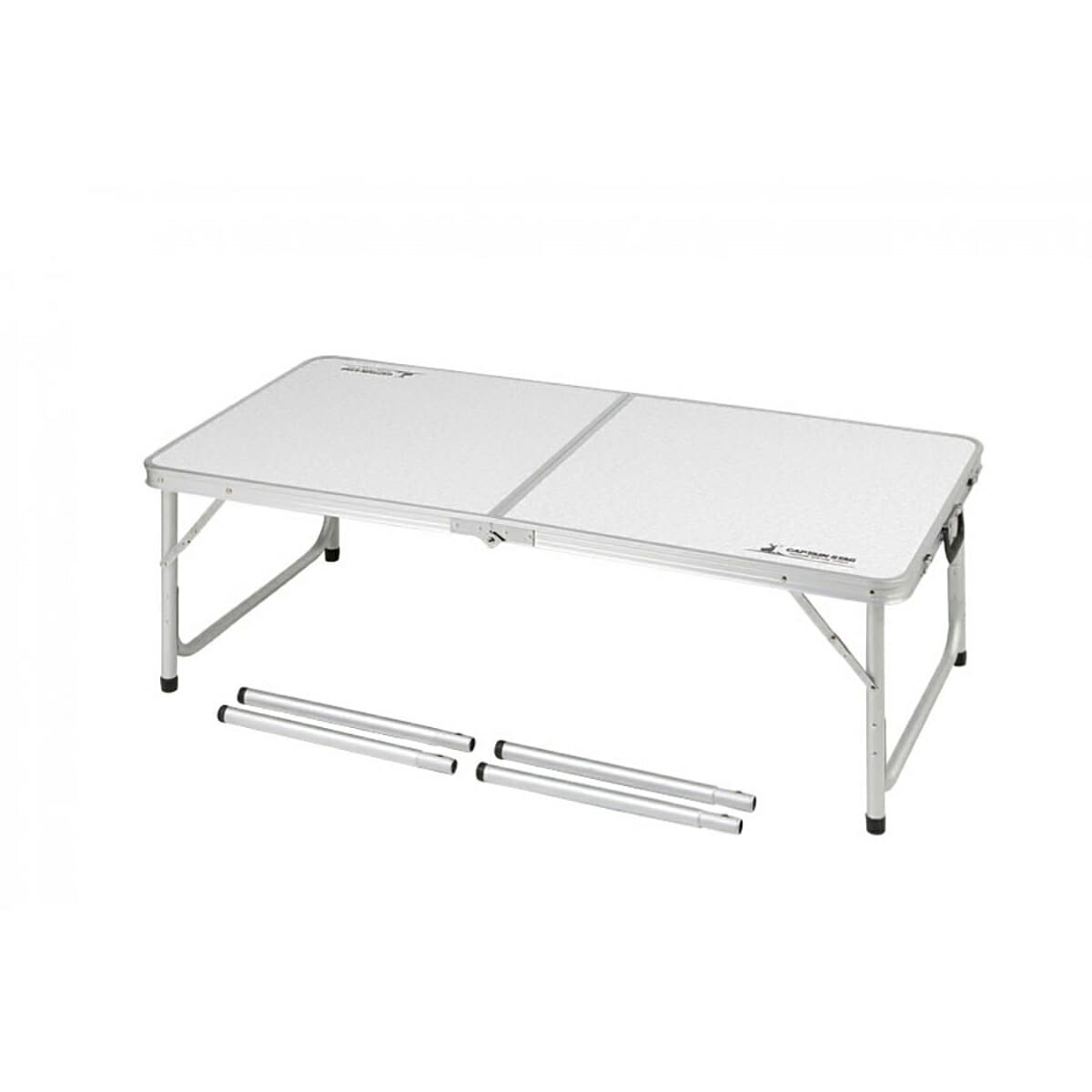 キャプテンスタッグ ラフォーレ アルミツーウェイテーブル(アジャスター付)<M> 120×60cm UC-510 CAPTAIN STAG アウトドア キャンプ レジャー バーベキュー