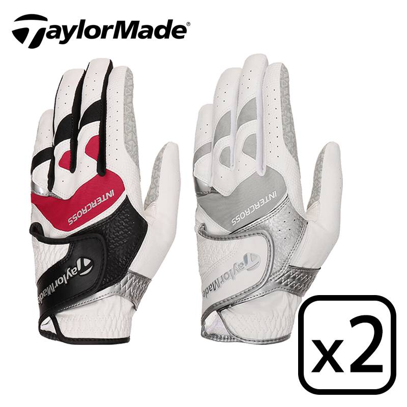 【2枚セット】テーラーメイド ゴルフグローブ インタークロス 6.0 グローブ UN146 左手用 メンズ TaylorMade GOLF