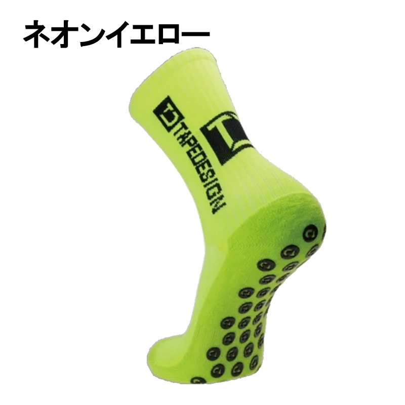 テープデザイン  クラシックソックス ネオンイエロー 24.5-30.5cm CLASSIC009 TAPE DESIGN