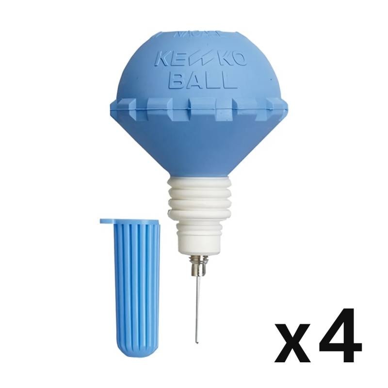 【4個セット】ケンコー ソフトテニスポンプ ブルー TSPHP1-V-BU-C（1個）空気入れ テニスボール 軟式テニス KENKO ナガセケンコー