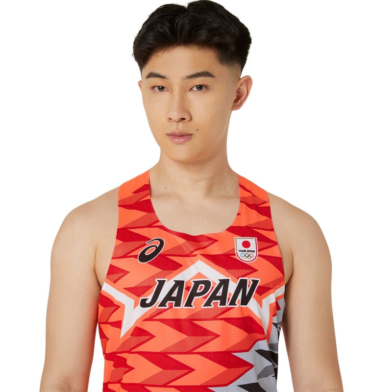 アシックス 陸上日本代表オーセンティックシングレット サンライズ