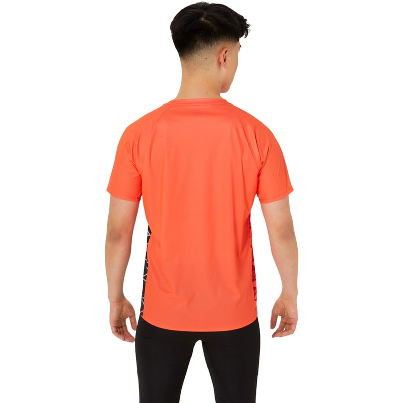 アシックス 陸上日本代表オーセンティック半袖シャツ サンライズレッド