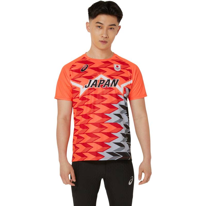 アシックスASICS日本代表レプリカ 半袖シャツ ビッグシルエット アシックス（ASICS）（メンズ、レディース）日本代表レプリカ 半袖